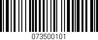 Código de barras (EAN, GTIN, SKU, ISBN): '073500101'