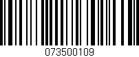 Código de barras (EAN, GTIN, SKU, ISBN): '073500109'