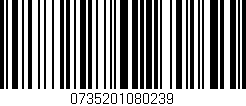 Código de barras (EAN, GTIN, SKU, ISBN): '0735201080239'