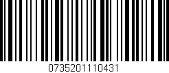 Código de barras (EAN, GTIN, SKU, ISBN): '0735201110431'