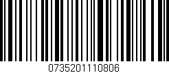 Código de barras (EAN, GTIN, SKU, ISBN): '0735201110806'
