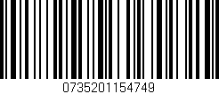 Código de barras (EAN, GTIN, SKU, ISBN): '0735201154749'