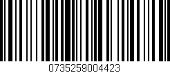 Código de barras (EAN, GTIN, SKU, ISBN): '0735259004423'