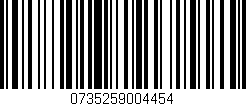 Código de barras (EAN, GTIN, SKU, ISBN): '0735259004454'