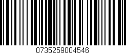 Código de barras (EAN, GTIN, SKU, ISBN): '0735259004546'