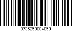 Código de barras (EAN, GTIN, SKU, ISBN): '0735259004850'