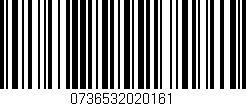 Código de barras (EAN, GTIN, SKU, ISBN): '0736532020161'