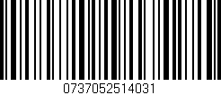 Código de barras (EAN, GTIN, SKU, ISBN): '0737052514031'
