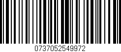 Código de barras (EAN, GTIN, SKU, ISBN): '0737052549972'