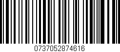 Código de barras (EAN, GTIN, SKU, ISBN): '0737052874616'