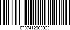 Código de barras (EAN, GTIN, SKU, ISBN): '0737412900023'