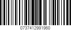 Código de barras (EAN, GTIN, SKU, ISBN): '0737412991960'