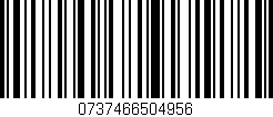 Código de barras (EAN, GTIN, SKU, ISBN): '0737466504956'