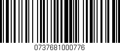 Código de barras (EAN, GTIN, SKU, ISBN): '0737681000776'