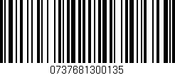 Código de barras (EAN, GTIN, SKU, ISBN): '0737681300135'