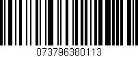 Código de barras (EAN, GTIN, SKU, ISBN): '073796380113'