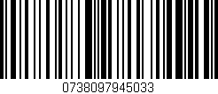 Código de barras (EAN, GTIN, SKU, ISBN): '0738097945033'