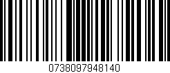Código de barras (EAN, GTIN, SKU, ISBN): '0738097948140'