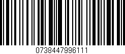 Código de barras (EAN, GTIN, SKU, ISBN): '0738447996111'