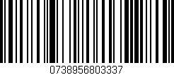 Código de barras (EAN, GTIN, SKU, ISBN): '0738956803337'
