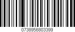 Código de barras (EAN, GTIN, SKU, ISBN): '0738956803399'