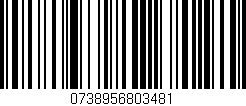 Código de barras (EAN, GTIN, SKU, ISBN): '0738956803481'