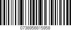 Código de barras (EAN, GTIN, SKU, ISBN): '0738956815958'