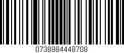 Código de barras (EAN, GTIN, SKU, ISBN): '0738984448708'