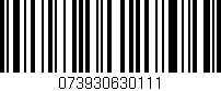 Código de barras (EAN, GTIN, SKU, ISBN): '073930630111'