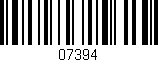 Código de barras (EAN, GTIN, SKU, ISBN): '07394'