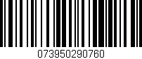 Código de barras (EAN, GTIN, SKU, ISBN): '073950290760'