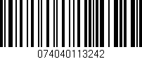 Código de barras (EAN, GTIN, SKU, ISBN): '074040113242'