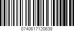 Código de barras (EAN, GTIN, SKU, ISBN): '0740617120639'
