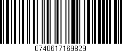 Código de barras (EAN, GTIN, SKU, ISBN): '0740617169829'