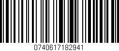 Código de barras (EAN, GTIN, SKU, ISBN): '0740617182941'