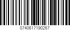 Código de barras (EAN, GTIN, SKU, ISBN): '0740617190267'