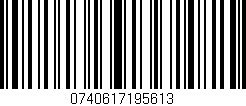 Código de barras (EAN, GTIN, SKU, ISBN): '0740617195613'