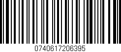Código de barras (EAN, GTIN, SKU, ISBN): '0740617206395'