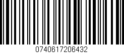 Código de barras (EAN, GTIN, SKU, ISBN): '0740617206432'