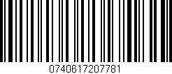 Código de barras (EAN, GTIN, SKU, ISBN): '0740617207781'
