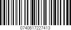 Código de barras (EAN, GTIN, SKU, ISBN): '0740617227413'