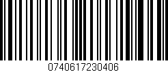 Código de barras (EAN, GTIN, SKU, ISBN): '0740617230406'