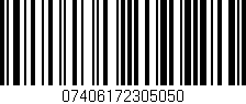 Código de barras (EAN, GTIN, SKU, ISBN): '07406172305050'