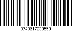 Código de barras (EAN, GTIN, SKU, ISBN): '0740617230550'