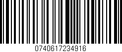 Código de barras (EAN, GTIN, SKU, ISBN): '0740617234916'