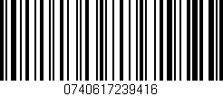 Código de barras (EAN, GTIN, SKU, ISBN): '0740617239416'