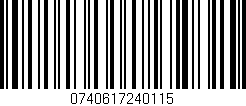 Código de barras (EAN, GTIN, SKU, ISBN): '0740617240115'