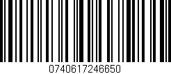 Código de barras (EAN, GTIN, SKU, ISBN): '0740617246650'