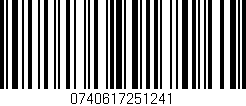 Código de barras (EAN, GTIN, SKU, ISBN): '0740617251241'