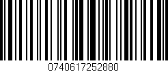 Código de barras (EAN, GTIN, SKU, ISBN): '0740617252880'